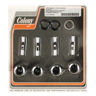 Colony Upper Pushrod Cover Kit For 99-17 TCA/B & 17-23 M8 In Chrome (ARM923989)