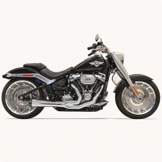 Bassani Exhaust System 2-1 Road Rage With Megaphone Muffler in Chrome Finish For 2018-2020 Softail Fat Boy, Breakout and FXDR (1S94R)