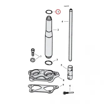 Cometic O-Ring Upper Pushrod Cover For 91-18 XL; 08-12 XR1200; 91-10 Buell XB - Replaces 11190 (ARM962165)