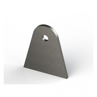 DOSS Laser Cut Steel Mounting Tab S235 JR3 Steel, 3mm Thick, B= 45mm, L= 50mm (ARM679165)