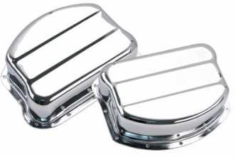 S&S Rocker Arm Pan Covers For 48-65 Panhead In Chrome (106-0919)