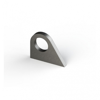 DOSS Laser Cut Steel Mounting Tab S235 JR3 Steel, 6mm Thick, B= 50mm, L= 40mm For Single Grommet (ARM989165)