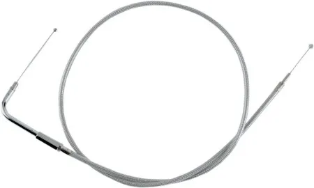 Drag Specialties 42.5 Inch Braided Stainless Steel Throttle Cable For 96-97 FLHR/I & 98 FLHRC/I - Replaces 56379-97 (5332200B)
