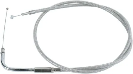 Drag Specialties 38 Inch Braided Stainless Steel Throttle Cable For 96-98 FLHT/FLHTC/FLHTCU; & 98 FLTR - Replaces 56327-96 (5331600B)