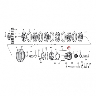 DOSS Clutch Hub Assembly, 3 Stud For 1936-Early 1984 B.T. Models (ARM470039)