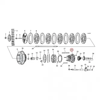 DOSS Clutch Hub Assembly, 3 Stud For 1936-Early 1984 B.T. Models (ARM470039)