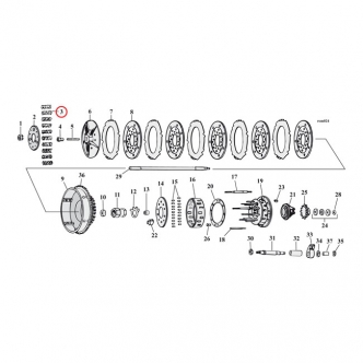 Barnett Heavy-Duty Clutch Spring Set 68LBS At 1 1/8 Inch in Grey Finish For 1968- Early 1984 B.T. Models (ARM691215)