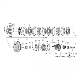 Barnett Heavy-Duty Clutch Spring Set 68LBS At 1 1/8 Inch in Grey Finish For 1968- Early 1984 B.T. Models (ARM691215)
