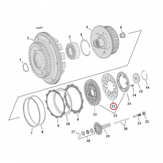 Barnett Diaphragm Clutch Spring, Standard Duty For 1998-2003 B.T., 2014-2017 TCA/B (Excluding Models With A&S Clutch) Models (502-00-01004)