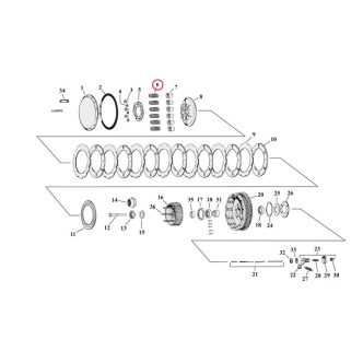 Barnett Clutch Springs, Heavy-Duty 50 LBS 1 Inch For 1953-1970 K, XL Models (ARM191215)