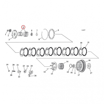 DOSS Clutch Spring Set For 1971- Early 1984 XL Models (ARM081215)