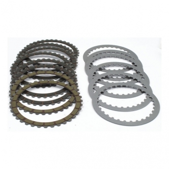 Barnett Clutch Plate Kit, Carbon Fiber Including 8 Friction & 6 Steels, Re-Use OEM Double Steel Spring Plate For 1990-1997 B.T., 1991-2020 XL (Excluding 2008-2012 XR1200) Models (306-30-20016)