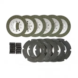 Belt Drive LTD High Performance Kevlar Clutch Plate Kit Including 6 Kevlar Friction Plates And 5 Steel Drive Plates For 1941-1984 B.T. Models (BTX-5E)