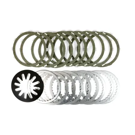 Belt Drive LTD Kevlar Extra-Plate Clutch Plate Kit Including 10 Kevlar Friction, 9 Steels & 1 +10% Stronger Diaphragm Spring For 1998-2017 B.T. (Excluding 2015-2017 B.T. With A&S Clutch, 2017 M8) Models (BTXP-14)