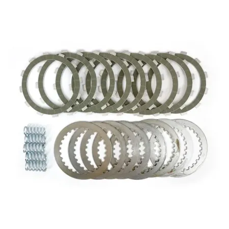 Belt Drive LTD Kevlar Clutch Plate Kit Including 9 Kevlar Friction, 8 Steel Drive Plates, 5 Zero Collapse Coil Type Clutch Springs For 2002-2007 V-Rod Models (VRX-7)