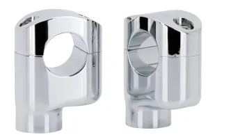 Zodiac Offset Handlebar Risers 3 1/4 Inch High For 1 Inch Bars (241701)