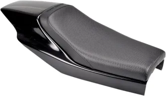 Saddlemen Eliminator Black Carbon Fiber Solo Seat With Fiberglass Back For Custom/Rigid Models (Z4203)