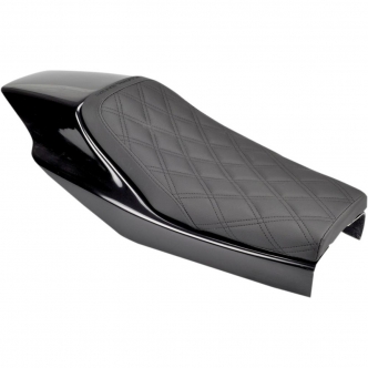 Saddlemen Eliminator Black LS Solo Seat With Fiberglass Back For Custom/Rigid Models (Z4204)