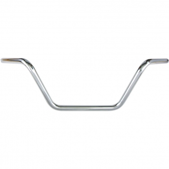 Drag Specialties 1 Inch Medium Buckhorn Handlebars In Chrome (0601-4182)