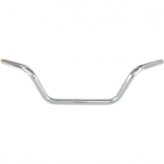 Drag Specialties 1 Inch Low Buckhorn Handlebars In Chrome (0601-4185)