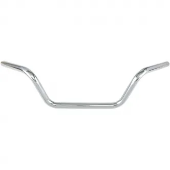 Drag Specialties 1 Inch Low Buckhorn Handlebars In Chrome (0601-4185)