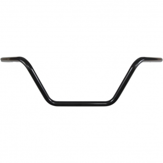 Drag Specialties 1 Inch Medium Buckhorn Handlebars In Black (0601-4183)