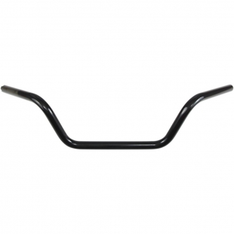 Drag Specialties 1 Inch Low Buckhorn Handlebars In Black (0601-4186)