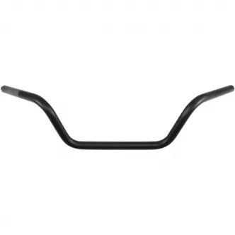 Drag Specialties 1 Inch Low Buckhorn Handlebars In Flat Black (0601-4187)