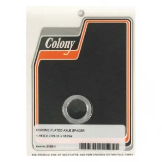 Colony Universal Axle Spacer 1/8 Inch Long in Chrome Finish 3/4 Inside Diameter x 1 1/8 OD (ARM144989)