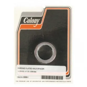 Colony Universal Axle Spacer 5/8 Inch Long in Chrome Finish, 1 Inch Inside Diameter x 1 1/12 Inch OD (ARM354989)