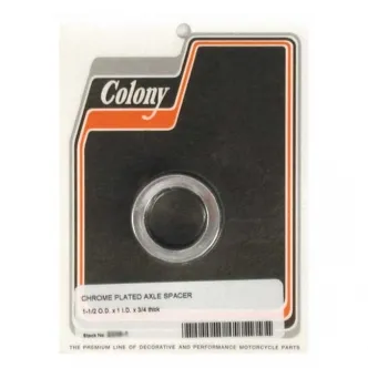 Colony Universal Axle Spacers 3/4 Inch Long in Chrome Finish, 1 Inch Inside Diameter  x 1 1/2 Inch OD (ARM454989)