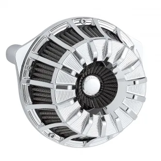Arlen Ness 15-Spoke Inverted Series Air Cleaner Kit In Chrome For Harley Davidson 2017-2023 Touring & 2018-2023 Softail Models (18-996)