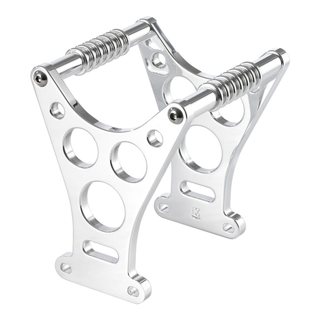 Kustom Tech Dragster Line Fork Brace In Polished Finish For Harley