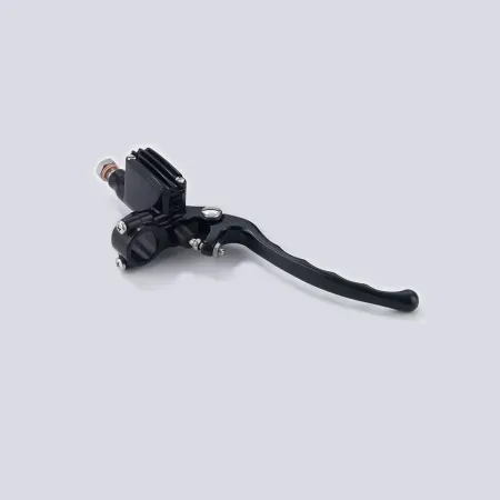 Kustom Tech Seventies Brake Master Cylinder For 7/8 Inch Handlebars With 12mm (15/32 Inch) Bore In Black Finish (20-820-22)