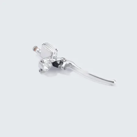 Kustom Tech Seventies Brake Master Cylinder For 7/8 Inch Handlebars With 14mm (9/16 Inch) Bore In Polished Finish (20-803-22)
