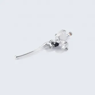 Kustom Tech Seventies Clutch Master Cylinder For 7/8 Inch Handlebars With 14mm (9/16 Inch) Bore In Polished Finish (20-813-22)