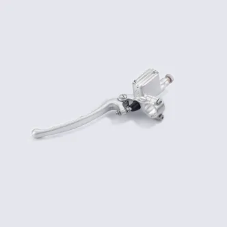 Kustom Tech Seventies Clutch Master Cylinder For 7/8 Inch Handlebars With 14mm (9/16 Inch) Bore In Satin Finish (20-814-22)