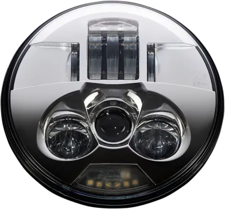 Custom Dynamics Probeam 7 Inch LED Headlamp in Chrome Finish For 1986-2020 Softail, 1981-2020 Touring, 2012-2020 Dyna Models (PB-7-C)