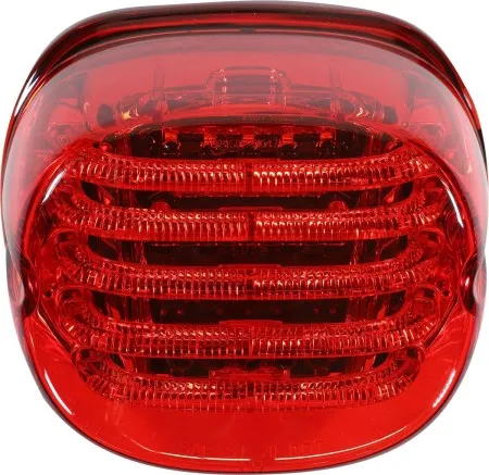 Custom Dynamics Probeam Low Profile LED Taillight Without Window in Red Finish For 1999-2017 Dyna, 2005-2013 Touring, 1999-2017 Softail, 1999-2020 Sportster Models (PB-TL-LP-R)