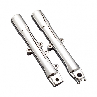 DOSS Single Disc Lower Fork Legs in Polished Finish For 1986-1999 FLST (Excluding FXST) Models (ARM980109)