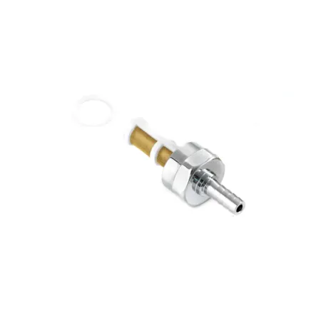 Kustom Tech Brass M22x1 Custom Fuel Line Adapter In Chrome Finish (11-036)