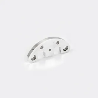 Kustom Tech Mid Spacer For 2 Piston Caliper In Polished Finish (03-022)