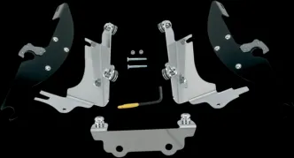 Memphis Shades Batwing Trigger-lock Kit In Black Finish For Kawasaki Models (MEK1924)