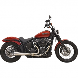 Bassani Exhaust System Road Rage III 2-Into-1 in Stainless Finish For 2018-2023 Street Bob, Lowrider & Slim (1S72SS)