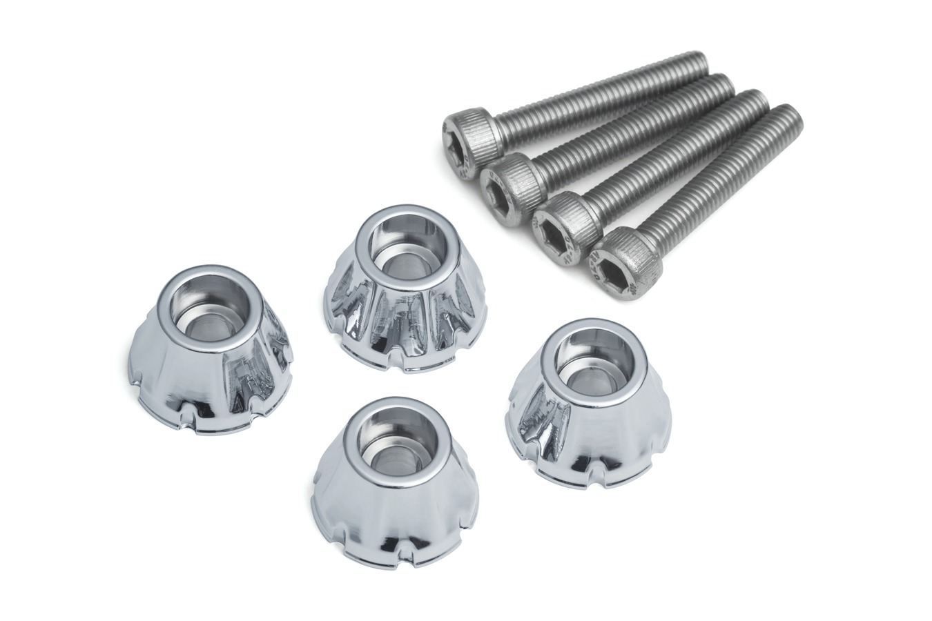 Kuryakyn Decorative Windshield Screws In Chrome Finish For Harley