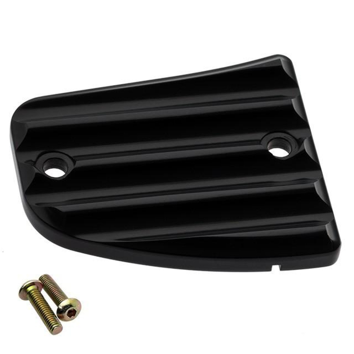 Joker Machine Front Master Cylinder Cover in Finned Black Finish For