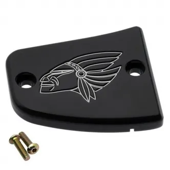 Joker Machine Front Master Cylinder Warrior Cover in Black Finish For 2015-2018 Indian Scout Models (30-382-2)