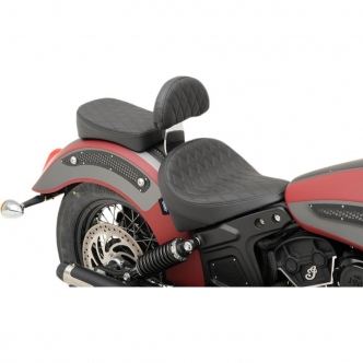 Drag Specialties Black Diamond Stitch Sissy Bar Pad For 2015-2019 Indian Scout And Scout Sixty Models (0822-0319)