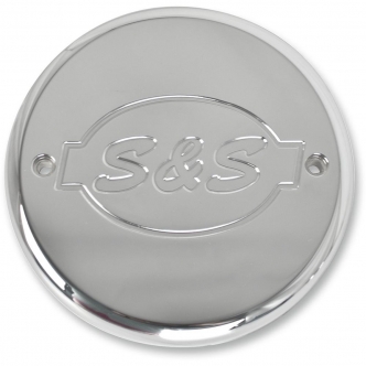 S&S Cycle Air Cleaner Cycle Logo Cover Packaged in Chrome Finish For 2014-2015 Indian Chief, Chieftain, Roadmaster Models (170-0242)