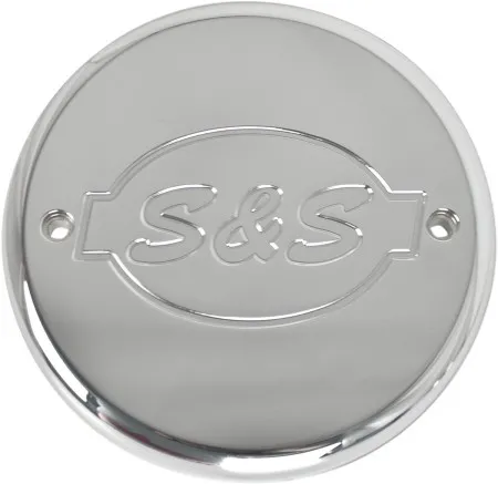 S&S Cycle Air Cleaner Cycle Logo Cover Packaged in Chrome Finish For 2014-2015 Indian Chief, Chieftain, Roadmaster Models (170-0242)
